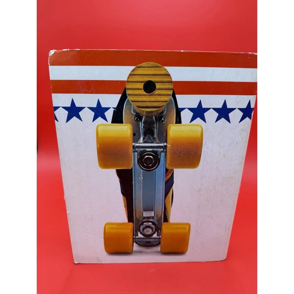 Vintage Roller Skate Photo 3 Ring Binder Notebook Folder Retro Design Disco 80s